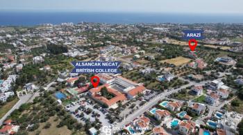 Kıbrıs Girne Alsancak Bölgesinde Önü Kesilmeyen Dağ ve Deniz Manzaralı  Satılık 1356 m2 Arazi