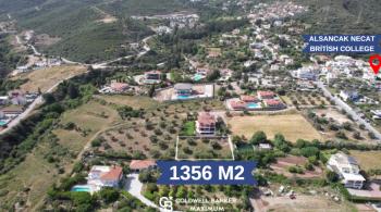 Kıbrıs Girne Alsancak Bölgesinde Önü Kesilmeyen Dağ ve Deniz Manzaralı  Satılık 1356 m2 Arazi