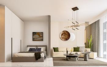 KKTC İskele Long Beach'te Merit Royal Garden'a 750 Metre Site İçerisinde Satılık 1+0 Lüks Daireler
