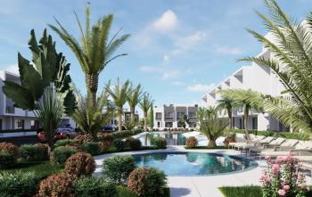 KKTC İskele Long Beach'te Merit Royal Garden'a 750 Metre Site İçerisinde Satılık 1+0 Lüks Daireler