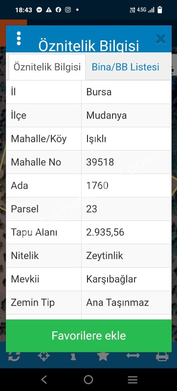 EMLAK HABERCİSİ 'NDEN MUDANYA EN YAKIN KÖYÜMÜZ IŞIKLI 'DA RESMİ YOLU OLAN ORMANA CEPHE 3 DÖNÜM SATILIK ZEYTİNLİK