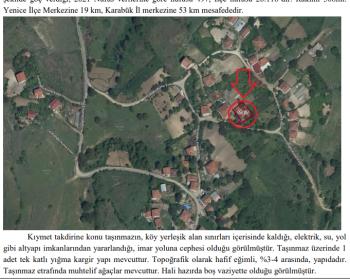 KARABÜK YENİCE MÜSTAKİL EV TAPU SAHİBİ PERTA EMLAK ÜMİT TAHMAZ