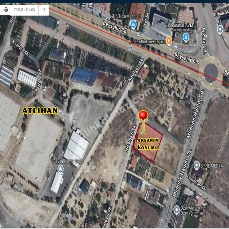 Konya / Meram / Satılık Arsa Yaka Mah. Müstakil 1.720 M2