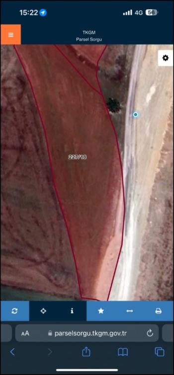 GÜVENAY- ÇORUM İMARA SINIR KURUÇAY YOLU SATILIK 5 DÖNÜM TARLA