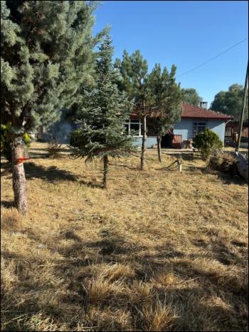 GÜVENAY - ÇORUM SARMAŞA MEVKİİ 500 M² SATILIK EVLİ HOBİ BAHÇESİ