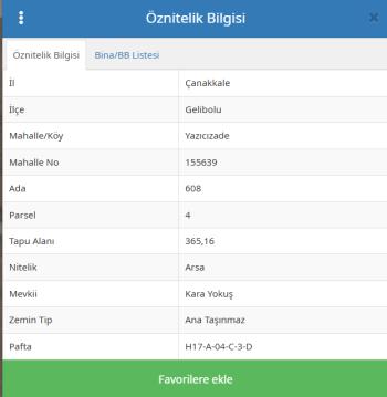 GELİBOLU'DA YAZICIZADE MAHALLESİ KARAYOKUŞ MEVKİİ FIRSAT ARSA