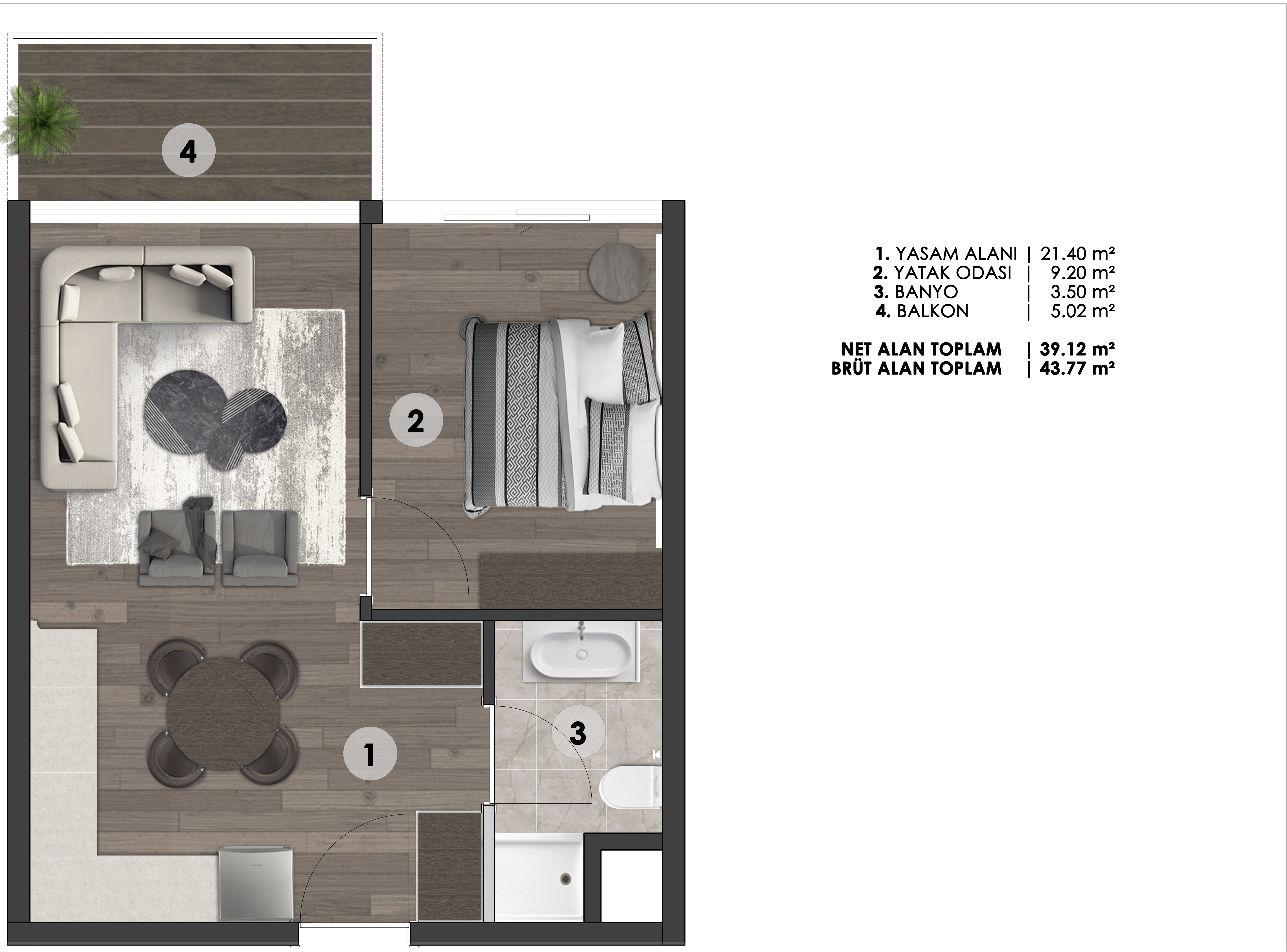 DENİZ'E 350 metre Arsadan Rezidans sahibi olun.