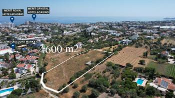 Kıbrıs Girne Alsancak Bölgesinde Önü Kesilmeyen Dağ ve Deniz Manzaralı  Satılık 4600 m2 Arazi
