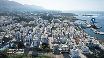 Kıbrıs Girne Kaşgar Bölgesinde Deniz Manzaralı Satılık 1+1 Daire 