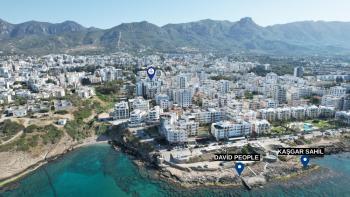 Kıbrıs Girne Kaşgar Bölgesinde Deniz Manzaralı Satılık 1+1 Daire 