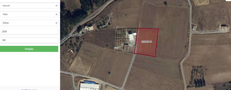Kayseri Talas Sosun'da satılık tarla