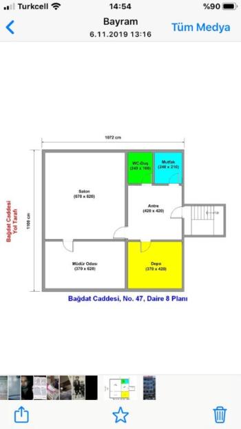 Kızıltoprak Bağdat Caddesi Üzerinde 118 m2 Satılık Eşyalı Ofis