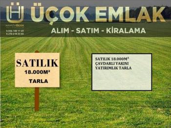 AFYON ÇOK EMLAKTAN YATIRIMLIK 18.000M² SATILIK ÇAVDARLI YAKINI TARLA