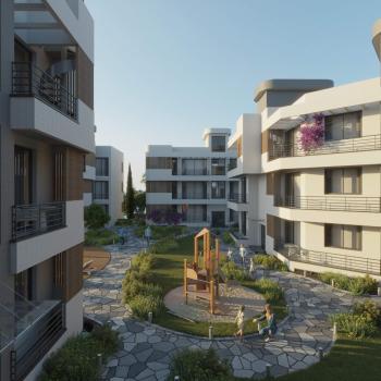 Kıbrıs Girne Lapta Bölgesinde Türk Tapulu Havuzlu Site İçerisinde Satılık 2+1 Daire