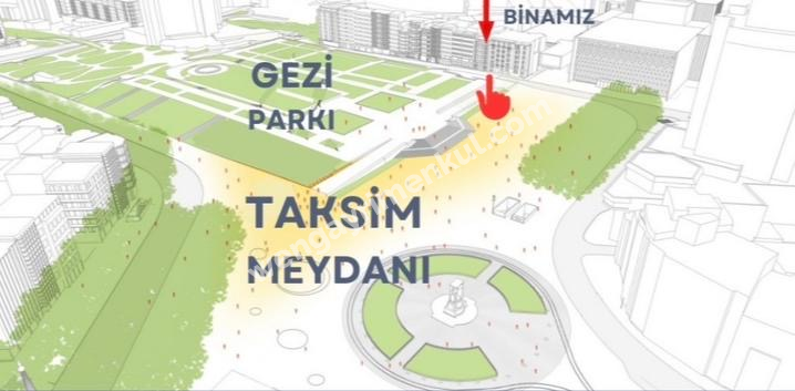 TAKSİM’DE GEZİ PARKI YANINDA MÜKEMMEL KONUMDA SATILIK 4+1