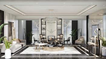 Kıbrıs Girne Çatalköy Bölgesinde Denize Sıfır 380 m2 Arsa İçerisinde 4+1  Lüks Türk Tapulu Villa