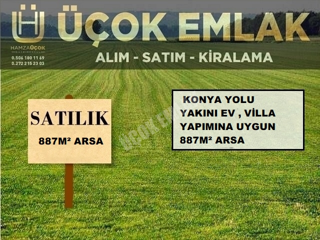 AFYON ÜÇOK EMLAKTAN KONYA YOLU YAKINI SATILIK ARSA