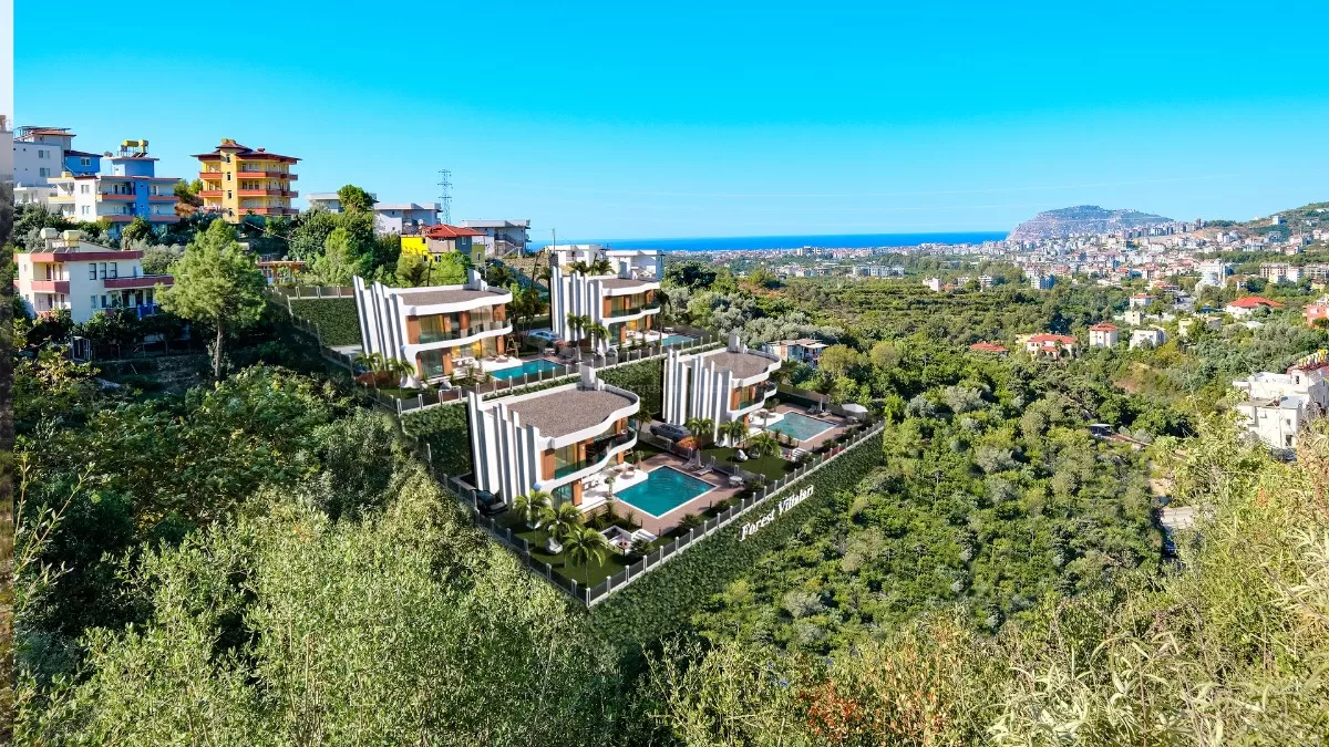 Oba'da Muhteşem Modern Villalar