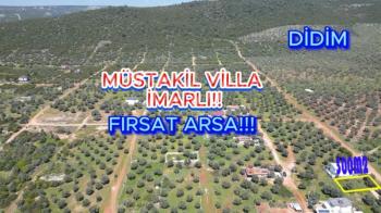 DENİZE YAKIN!! DİDİM de 300m2 VİLLA İMARLI ARSA