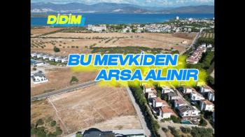 DENİZE YAKIN!! DİDİM de 1005m2 VİLLA İMARLI ARSA