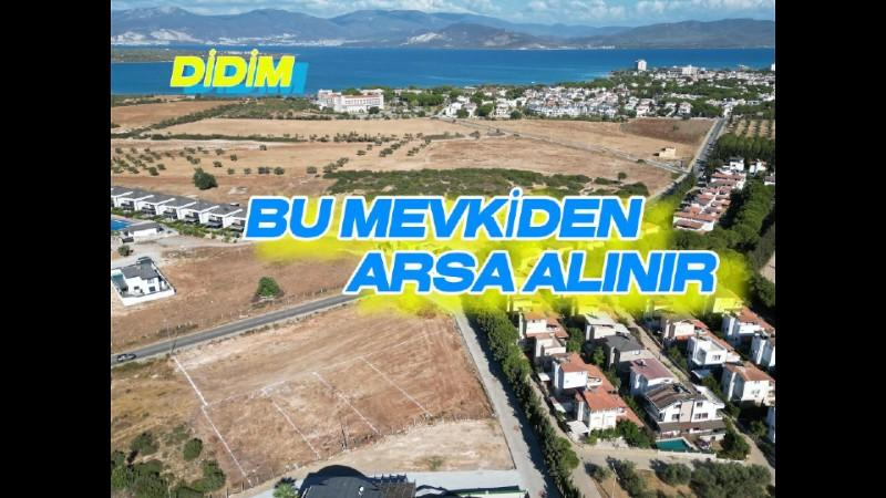DENİZE YAKIN!! DİDİM de 1005m2 VİLLA İMARLI ARSA