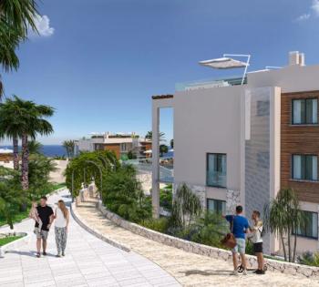 GİRNE ESENTEPE BÖLGESİNDE ANAYOL ÜSTÜNDE LÜKS SİTE İÇERİSİNDE 2+1 LÜKS PENTHOUSELAR