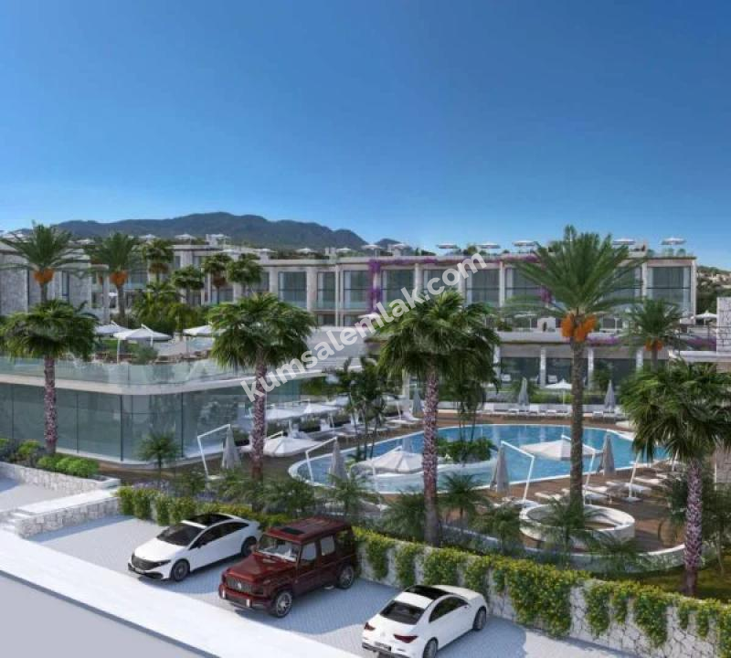 GİRNE ESENTEPE BÖLGESİNDE ANAYOL ÜSTÜNDE LÜKS SİTE İÇERİSİNDE 2+1 LÜKS PENTHOUSELAR
