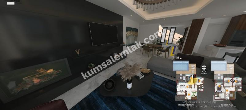 GİRNE KARAOĞLAN BÖLGESİNDE ANAYOL ÜSTÜ ULTRA LÜKS 4+1 VİLLA 