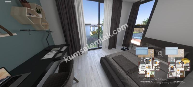 GİRNE KARAOĞLAN BÖLGESİNDE ANAYOL ÜSTÜ ULTRA LÜKS 4+1 VİLLA 