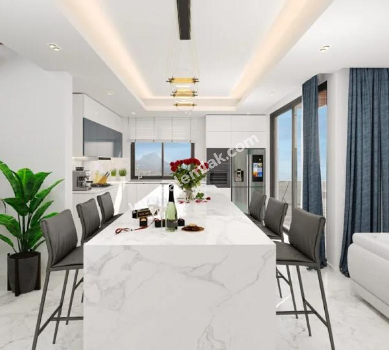 GİRNE KARAOĞLAN BÖLGESİNDE ANAYOL ÜSTÜ ULTRA LÜKS 4+1 VİLLA 