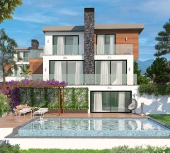 GİRNE ÇATALKÖY BÖLGESİNDE ANAYOL ÜSTÜ ULTRA LÜKS 4+1 TRİPLEX VİLLA 
