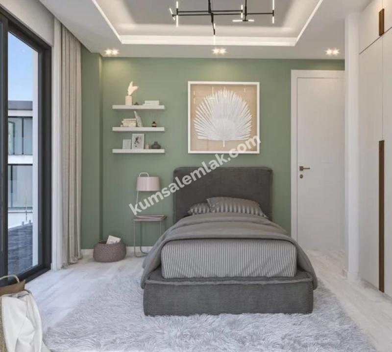 GİRNE ÇATALKÖY BÖLGESİNDE ANAYOL ÜSTÜ ULTRA LÜKS 4+1 TRİPLEX VİLLA 