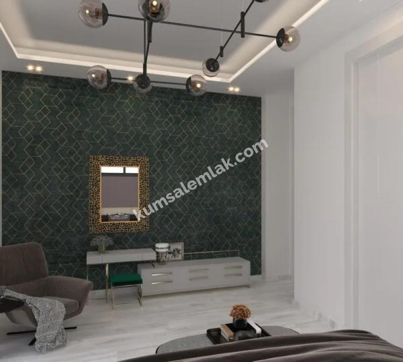 GİRNE ÇATALKÖY BÖLGESİNDE ANAYOL ÜSTÜ ULTRA LÜKS 4+1 TRİPLEX VİLLA 