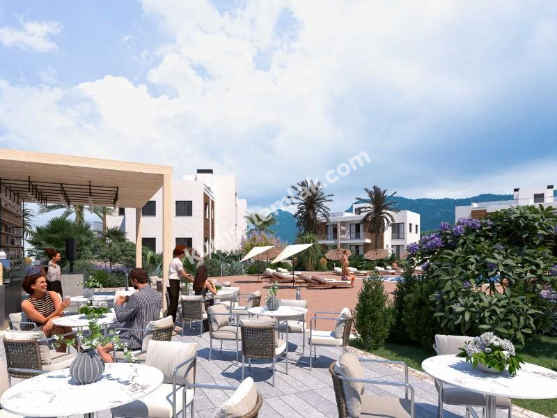 GİRNE KARAAĞAÇ BÖLGESİNDE LÜKS SİTE İÇERİSİNDE 2 + 1 PENTHOUSELAR