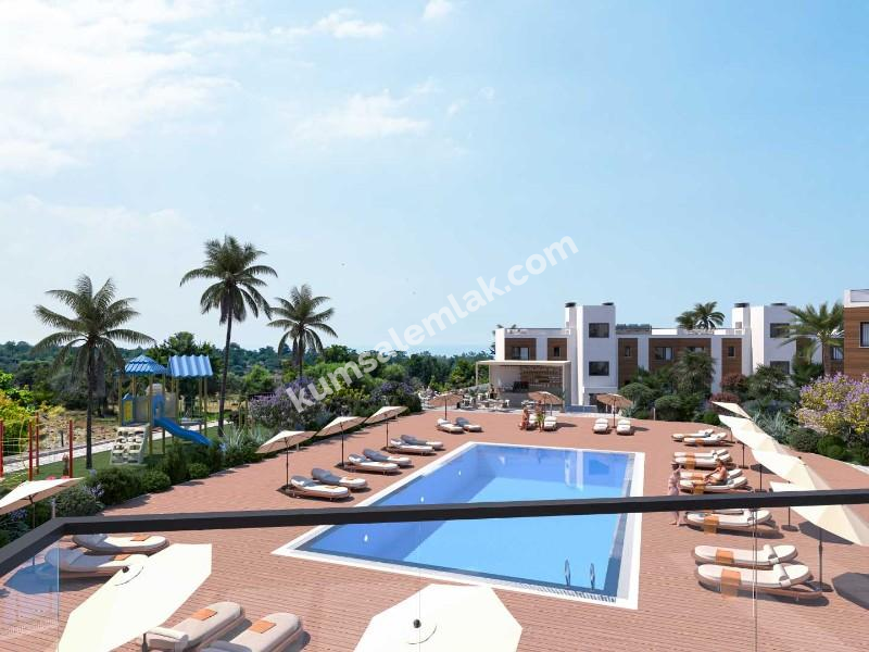 GİRNE KARAAĞAÇ BÖLGESİNDE LÜKS SİTE İÇERİSİNDE 2 + 1 PENTHOUSELAR