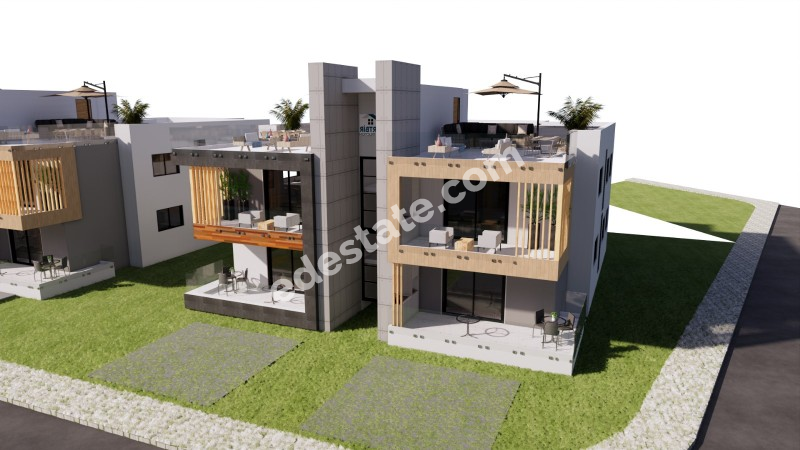 Lefkoşa Alayköy Bölgesinde YENİ SATILIK 3+1 ZEMİN KAT DAİRELER