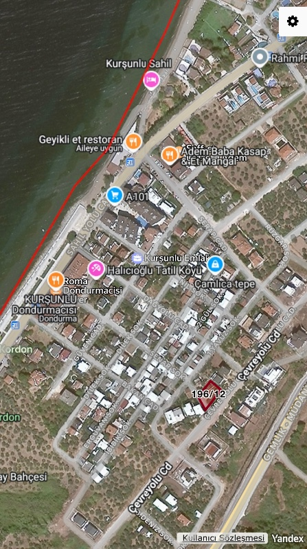 DijitalEmlak’tan Gemlik Kurşunluda Satılık 472 m2 Villa İmarlı Satılık Arsa