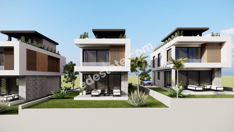 GİRNE ÇATALKÖY'DE SATILIK 3+1 MÜSTAKİL BAHÇELİ VİLLALAR