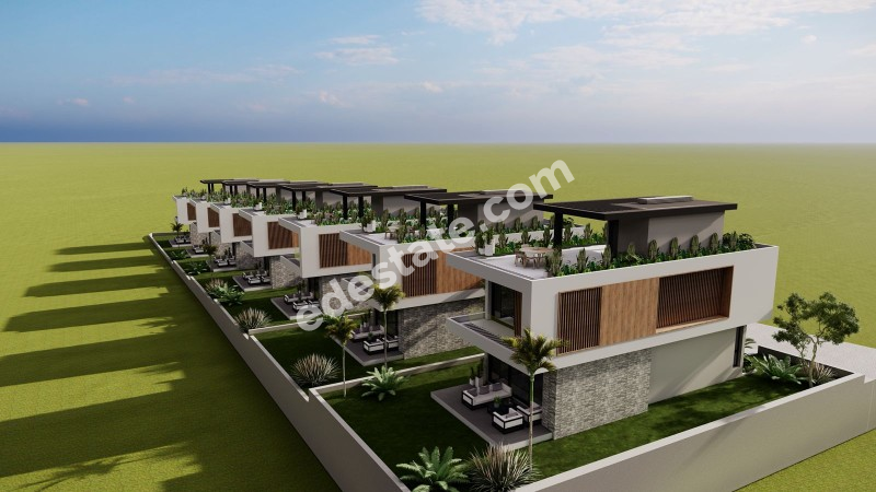 GİRNE ÇATALKÖY'DE SATILIK 3+1 MÜSTAKİL BAHÇELİ VİLLALAR