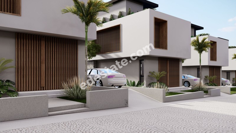 GİRNE ÇATALKÖY'DE SATILIK 3+1 MÜSTAKİL BAHÇELİ VİLLALAR