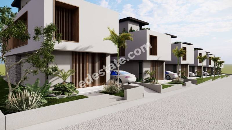 GİRNE ÇATALKÖY'DE SATILIK 3+1 MÜSTAKİL BAHÇELİ VİLLALAR