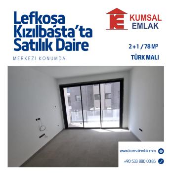 LEFKOŞA KIZILBAŞ BÖLGESİNDE SATILIK 2+1 ZEMİN KAT DAİRE 