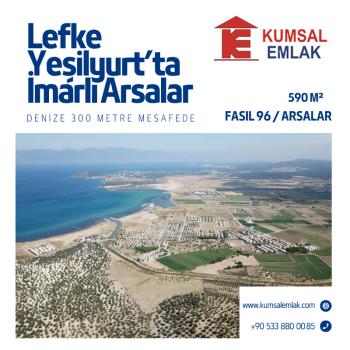 LEFKE YEŞİLYURT BÖLGESİNDE DENİZE 300M SATILIK ARSALAR 0533 880 0085