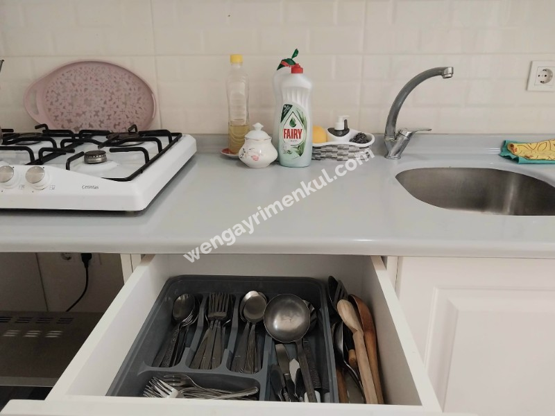 Halide Edip 'te Asansörlü Binada Eşyalı Kiralık 1+1 Daire