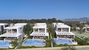 GİRNE ÇATALKÖY BÖLGESİNDE SATILIK 3 + 2 SIFIR VİLLA