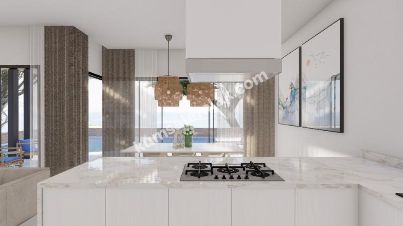 GİRNE ÇATALKÖY BÖLGESİNDE SATILIK 3 + 2 SIFIR VİLLA