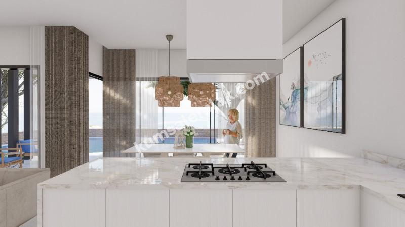 GİRNE ÇATALKÖY BÖLGESİNDE SATILIK 3 + 2 SIFIR VİLLA
