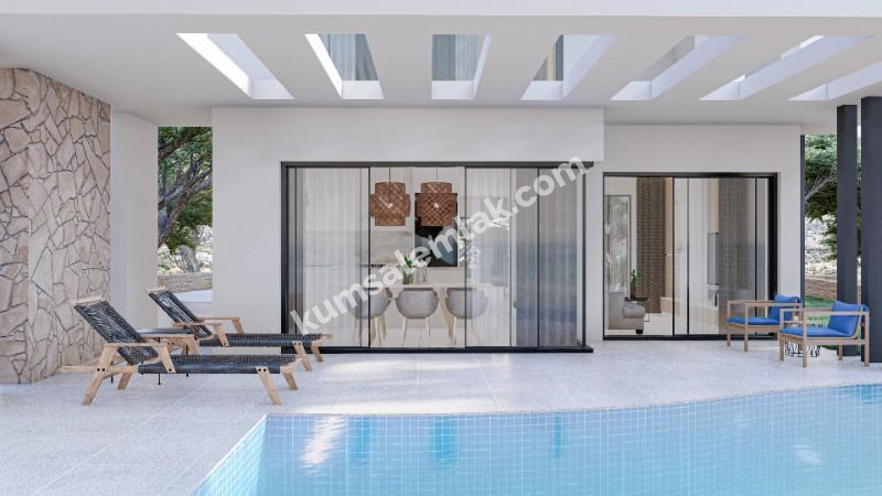 GİRNE ÇATALKÖY BÖLGESİNDE SATILIK 3 + 2 SIFIR VİLLA