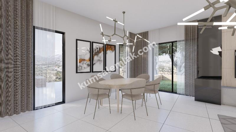 GİRNE ÇATALKÖY BÖLGESİNDE SATILIK 3 + 2 SIFIR VİLLA