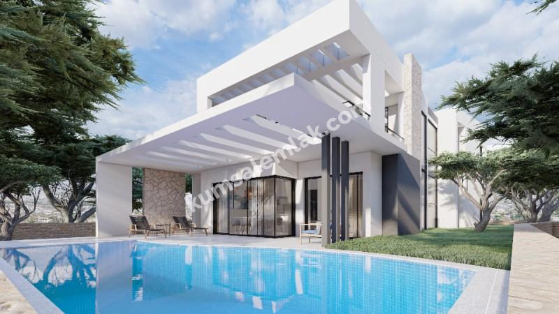 GİRNE ÇATALKÖY BÖLGESİNDE SATILIK 5 + 2 SIFIR VİLLA